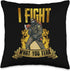 Fire Department Firefighter Safety Throw Pillow, 16x16, Multicolor | Fight What You Fear