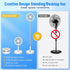LIPETY 9" Portable Standing Oscillating Fan with Remote - 7200mAh Rechargeable Battery Tall Floor Foldable Travel Fan