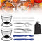 Crab Leg Crackers Seafood Tools Set includes 2 Crab Crackers, 2 Lobster