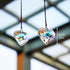 2PCS 50mm H&D HYALINE & DORA Suncatcher Crystal Heart Prisms Hanging for Windows,AB Color Heart Shape Prisms Rainbow