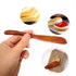 Honbay 6PCS (6.5 Inch) Handmade Wooden Butter Knife Jelly Cheese Spreaders Sandwich Spreaders Condiment Spreaders Mini