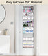 MISSLO Full Clear PVC Over the Door Organizer Hanging Closet Storage with 5 Large Pockets and 3 Top Plastic Pouches for Pantry, Bathroom, Bedroom to Store Clothes, Diapers by MISSLO