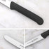 Messermeister 4.5” Serrated Tomato Knife with Matching Sheath, Black, German Steel Alloy, Rust Resistant