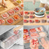 Food Storage Containers with Lids, Clear Plastic Fridge Organizer Bins, 350ml Sealed Reusable Kitchen Storage Boxes,