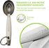 Spring Chef Stainless Steel Measuring Spoons Set of 7, Oval Metal Teaspoon & Tablespoon for Baking & Cooking