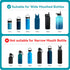 Flip Lid for Wide Mouth Insulated Sports Water Bottles, Replacement Lids for Hydro Flask 12-40 oz