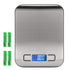 Digital Kitchen Food Scale 11 lb, Grams and Ounces, Small Stainless Steel Backlit, Batteries Included.