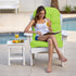 MQK Adirondack Chair Cushion, Waterproof Outdoor Seat Cushions for Patio Furniture, Thick High Back Replacement Pad
