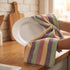 Set 6 20" X30 100% Urban Villa Kitchen Towels Harvest Stripes Dish Towels of Cotton Highly Absorbent Quick Drying Dish