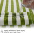 18 Set Loop-6 Towels,6 Towels,6 Set Pcs Green Stripe Bath Towel with Hanging Bath Hand Washcloths Soft Family Towels