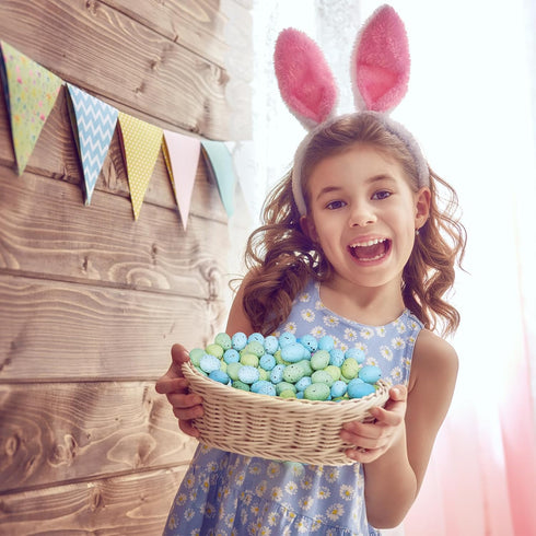 120 1-1.2" Winlyn Pcs Artificial Speckled Green Blue Foam Easter Eggs Decorative Eggs for Easter Party Neutral Spring