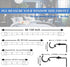 Curtain Rod, 48" - 84" Adjustable Black Curtain Rods for Windows, 1" Diameter with Brackets
