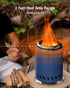 YEFU Tabletop Fire Pit, 9.7 x 7.1 in, Low Smoke Camping Stove for Outdoor & Patio, Safe Burning with Travel Bag & Mini