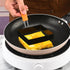 WOWITIS 4 4 Inch Egg,4" Large Pcs Sqaure Egg Ring for Griddle Frying Non-stick Stainless Steel Square Egg Mold,Square