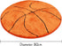 JeogYong Basketball Rug, Soft and Comfy Sports Themed Round Area Rugs Bedroom Living Room Carpet Kitchen Mat Bath Rugs