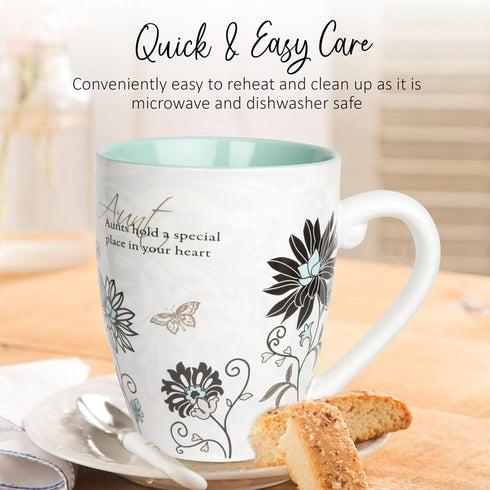 Pavilion Aunt Coffee Mug, Mark My Words Auntie Design, Ceramic, 20 oz, Microwave & Dishwasher Safe