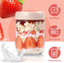 SECLENT 6 Pack 16oz Overnight Oats Containers with Lids, Wide Mouth Mason Jars, Suger Bowls, Glass Food Containers
