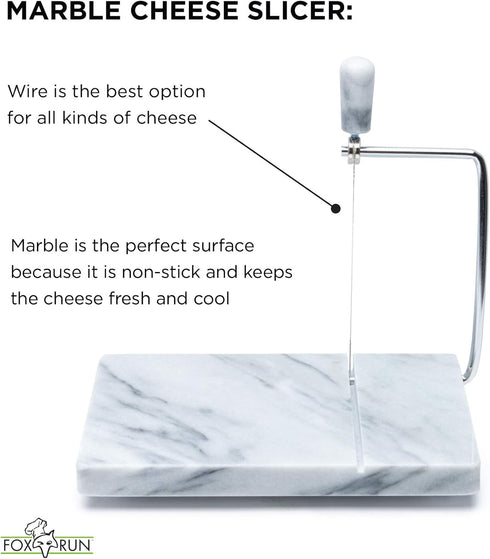 1 3841COM Fox Run Marble Cheese Slicer, White, Replacement Wire