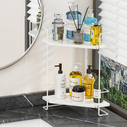 BOIVSHI 2-Tier Bathroom Counter Organizner, Bathroom Organizers and Storage for Bathroom, Kitchen