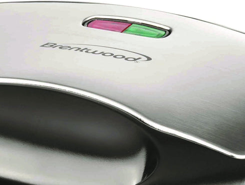 Brentwood Compact Dual Sandwich Maker, Non-Stick, Black Color