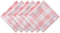 DII Buffalo Check Collection Classic Farmhouse Cloth Napkin Set, Pink & White, 20x20, 6 Piece