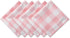 DII Buffalo Check Collection Classic Farmhouse Cloth Napkin Set, Pink & White, 20x20, 6 Piece
