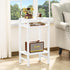 3-Tier YUFAM Side Table End Table Tall Night Stand for Living Room Bedroom Bathroom Office Furniture White