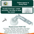 DC93-00634A Dryer Idler Pulley Assembly & 6602-001655 Drum Tensioner Belt, Fit for PS4133825 by Appliancemate