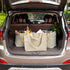VitaSerena Handles(3pc Canvas Grocery Bags with Dual XL), Large Reusable Shopping Bags for Groceries, Inner Pockets