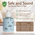 8oz SoCal Suds & Company Foaming Hand Soap Dispenser Glass, Liquid Soap Pump with Cloud & Star Sleeve, Refillable