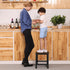 500 lbs YINMIT Step Stools for Adults and Kids, Wooden Small Step Stool with Non-Slip Feet, Rectangular Stepping Stool