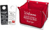 Mediz Foldable Shoe Cover Holder (Red) with Bonus Door Hanger - Please Use Shoe Covers