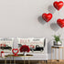 Hlonon Valentines Day Pillow Covers - Set of 4 18 x 18 Inches Red Heart Truck and Love Arrow Decor