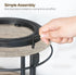 2 Countertop SR22BG YATINEY Lazy Susan Organizer, Rotating Spice Rack, Tier Spice Turntable Organizer, Industrial