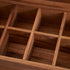 SARUFO Packet 8-Compartment Acacia Wood Tea Bag Organizers, Tea Storage Boxes, Tea Caddy for Tea Bags Chest, Teabag