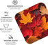 Nameapo Set 6 Autumn Fall Leaves Coasters for Drinks Leather Coasters of for Coffee Table for Housewarming Kitchen Bar