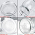 Encheng 7 oz 20 Pack Clear Glass Jars With Lids,Yogurt Container With Lids(PE),Replacement Pudding Jars Yogurt