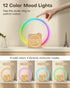 12 30 Sunrise Alarm Clock, White Noise Sound Machine, Alarm Clocks for Bedrooms with Color Ambient Nightlight, White