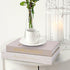 Set 3 XKDOUS of Linen Decorative Books with Gold Foil Cover Faux Book Storage Box for Coffee Table, Bathroom Shelf