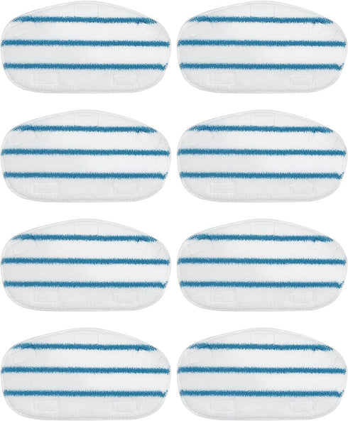 8 Pack Pur Steam Mop Pads, Compatible with PurSteam ThermaPro 10-in-1, Washable Reusable Replacement Pads