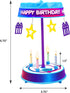 BEST PARTY EVER! Spincredible Candle, Reusable Singing Candle-Powered Spinning Cake Topper, Fits Any Size Cake