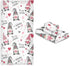 Set 3 Sets Pfrewn Cute Gnomes Hearts Pink Towels of Romantic Romantic Love Spring White Bathroom Towel Soft Absorbent
