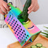 Large Stainless Steel Grater Slicer with Handle, Multifunctional Cutter for Ginger, Garlic, Cheese, Ergonomic Design