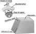 Wall-Mounted Bottle Opener, 304 Stainless Steel Bottle Cap Catcher with Drained Holes