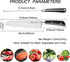 MAD SHARK 8-inch Kitchen Knife, Chef's Santoku Knife, German High Carbon Stainless Steel, Super Sharp with Gift Box