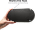 Matte Black Round Soap Dispenser Tray, 8” Organizer Plate for Bathrooms and Kitchens, Holds 2 Dispensers