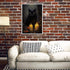 Kisappeared Vintage Gothic Wall Art Black Cat Candle Poster Halloween Artwork Print Canvas Victorian Style Dark