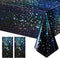 2 Pack Iridescent Galaxy Holography Tablecloth, 54'' x 108'' Color-Shifting Space Table