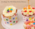 Webake Large Paper Baking Cup, 6oz Disposable Cupcake Muffin Cases, Set of 25, Colorful Dot