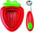 MSC International Joie Strawberry Hull and Slice, 2-Piece Set, BPA Free, Red